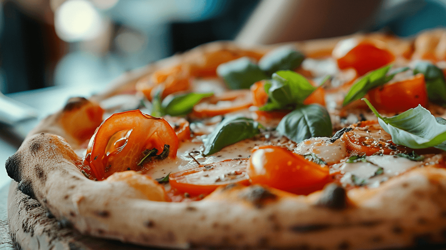 An Italian pizza pepperoni.